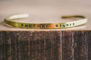 Empower Others Copper Skinny Bracelet