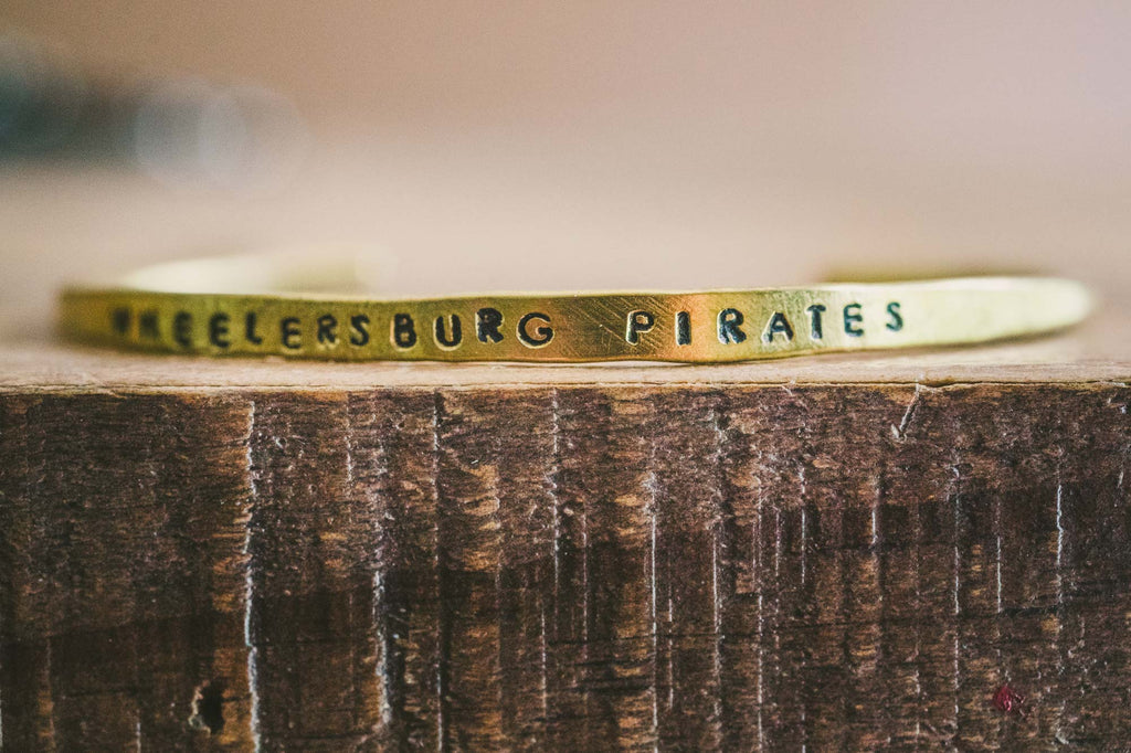 Wheelersburg Pirates Copper Skinny Bracelet